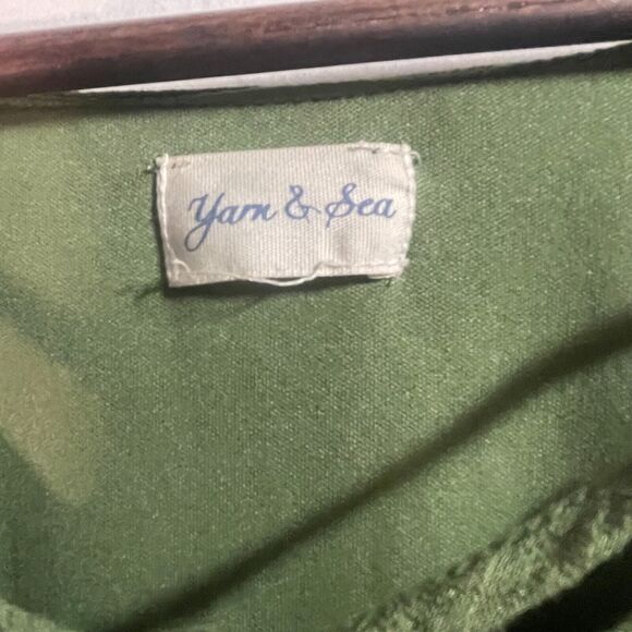 Moss Green Boho Maxi Dress for Summer and Vacation Large - Picture 2 of 13